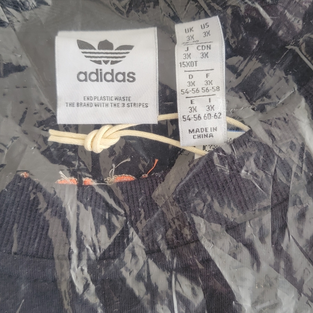 Adidas Black Maxi Dress with White Stripes 3X - Picture 6 of 9